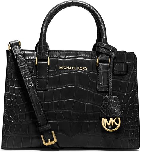 michael michael kors dillon embossed leather satchel collin stup|Michael Kors bag.